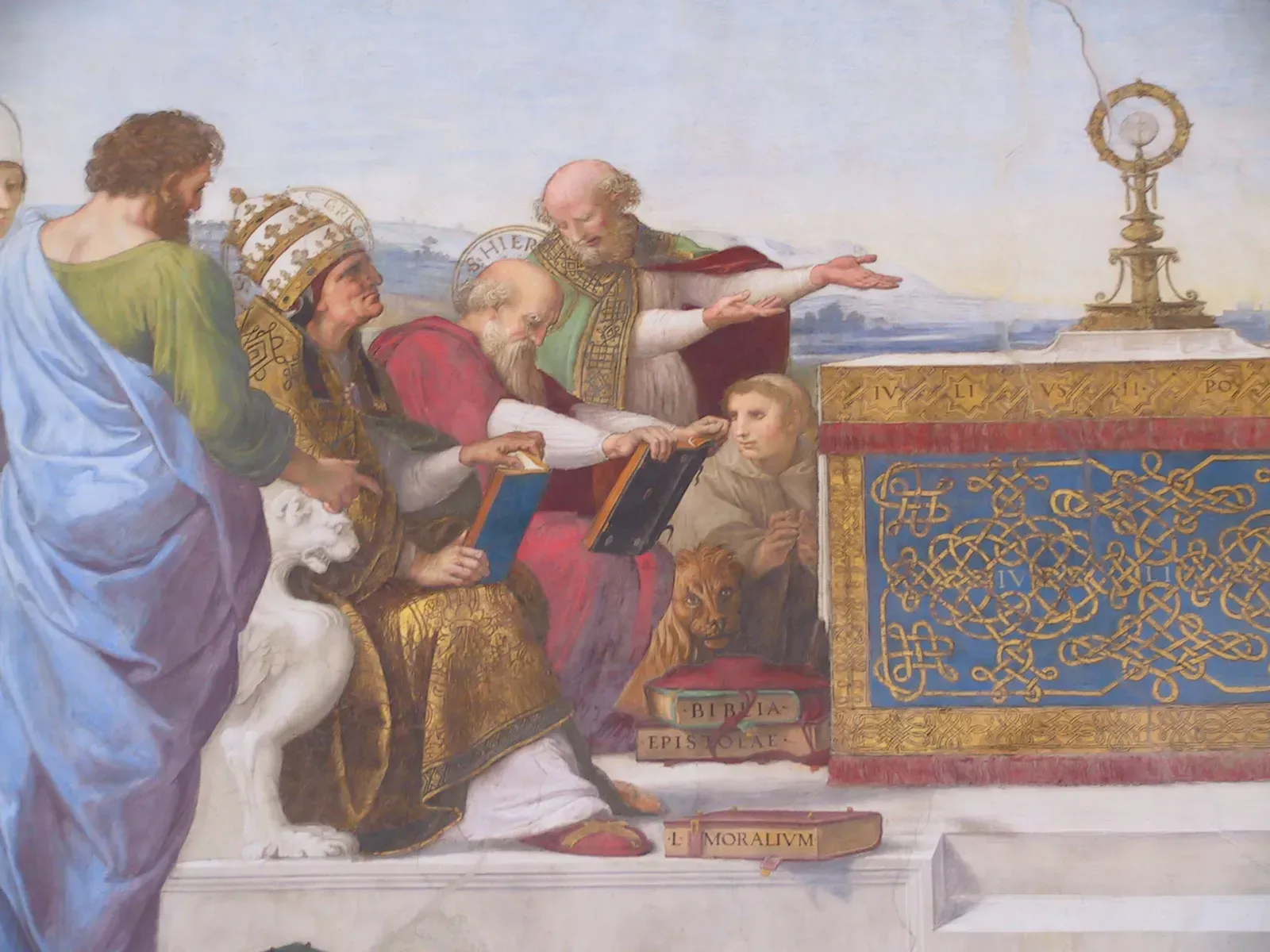 Disputation of the Sacrament (detail)