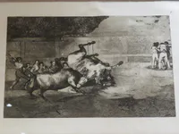 Horse Thrown by a Bull