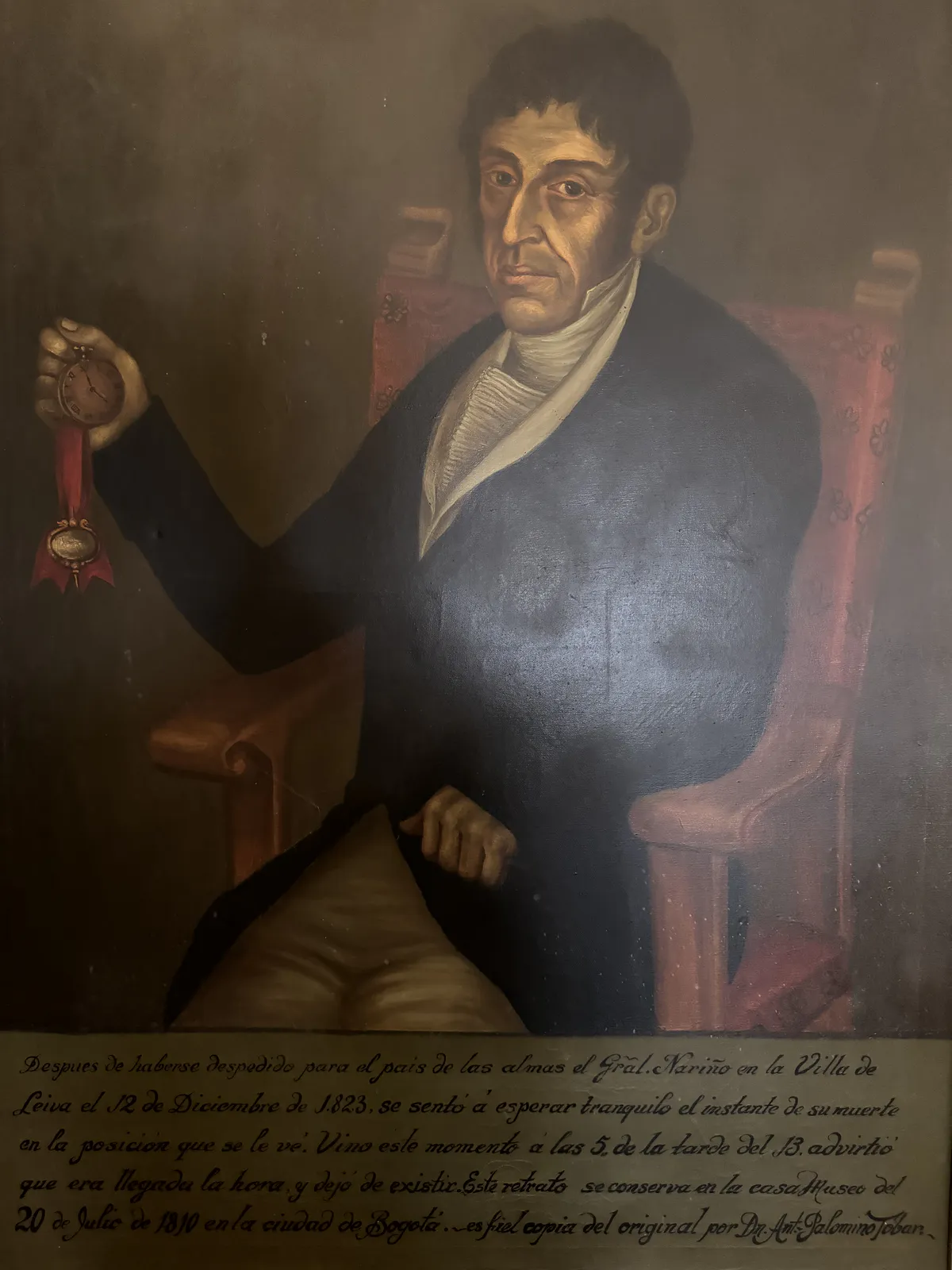 Antonio Nariño Moribundo