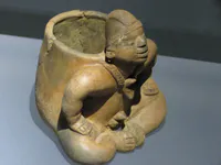 Ilama Culture Seated Figure Vessel