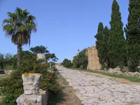 Ancient Roman Road in Carthage