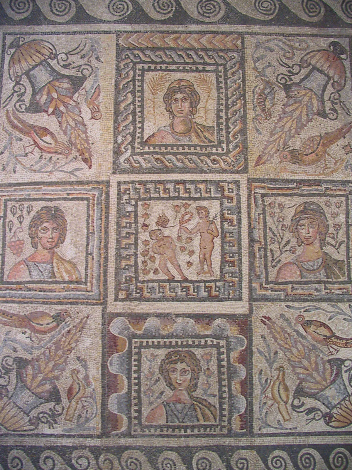 Mosaic of the Seasons with Cornucopias
