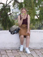 My Mom Irina Resting in Sidi Bou Said