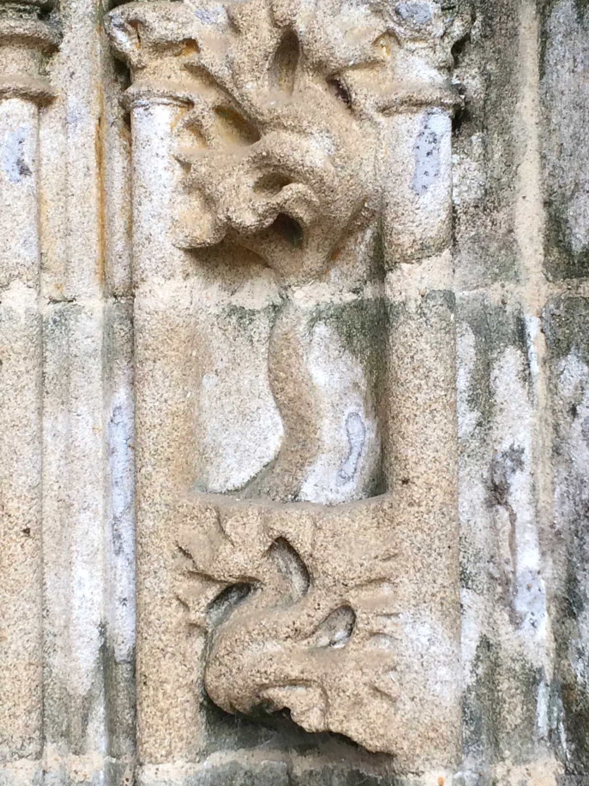Gothic Stone Foliage Carving