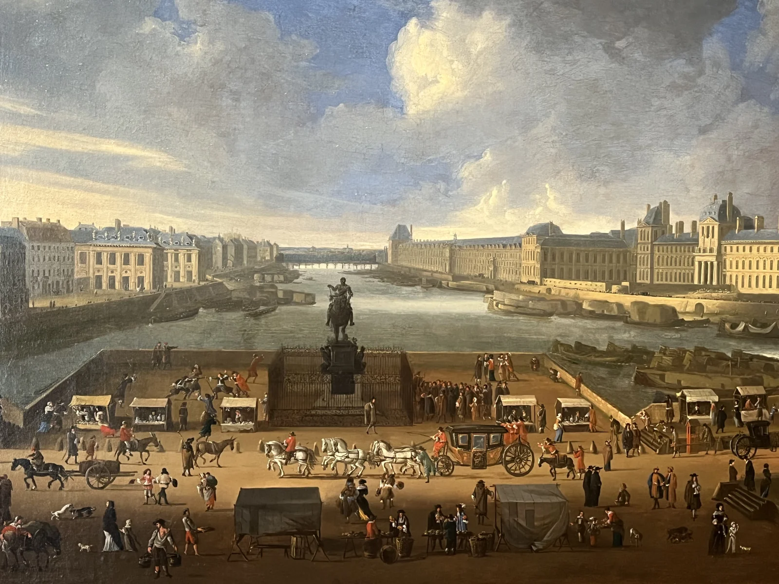 The Seine, the Louvre, and the College of the Four Nations from Pont Neuf