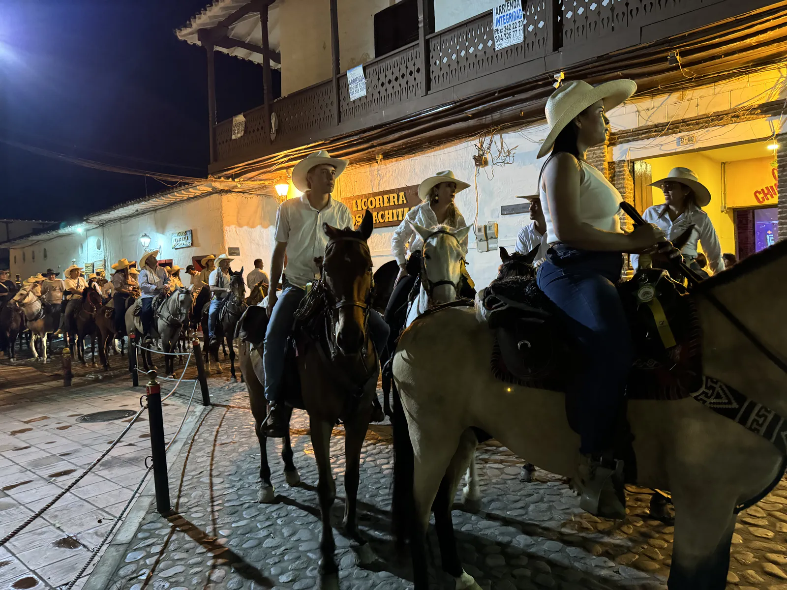 Nighttime Cabalgata in Santa Fe