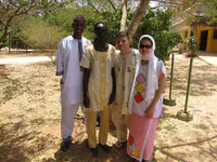 Max, Jelena, and Dakar Colleagues at Keur Moussa