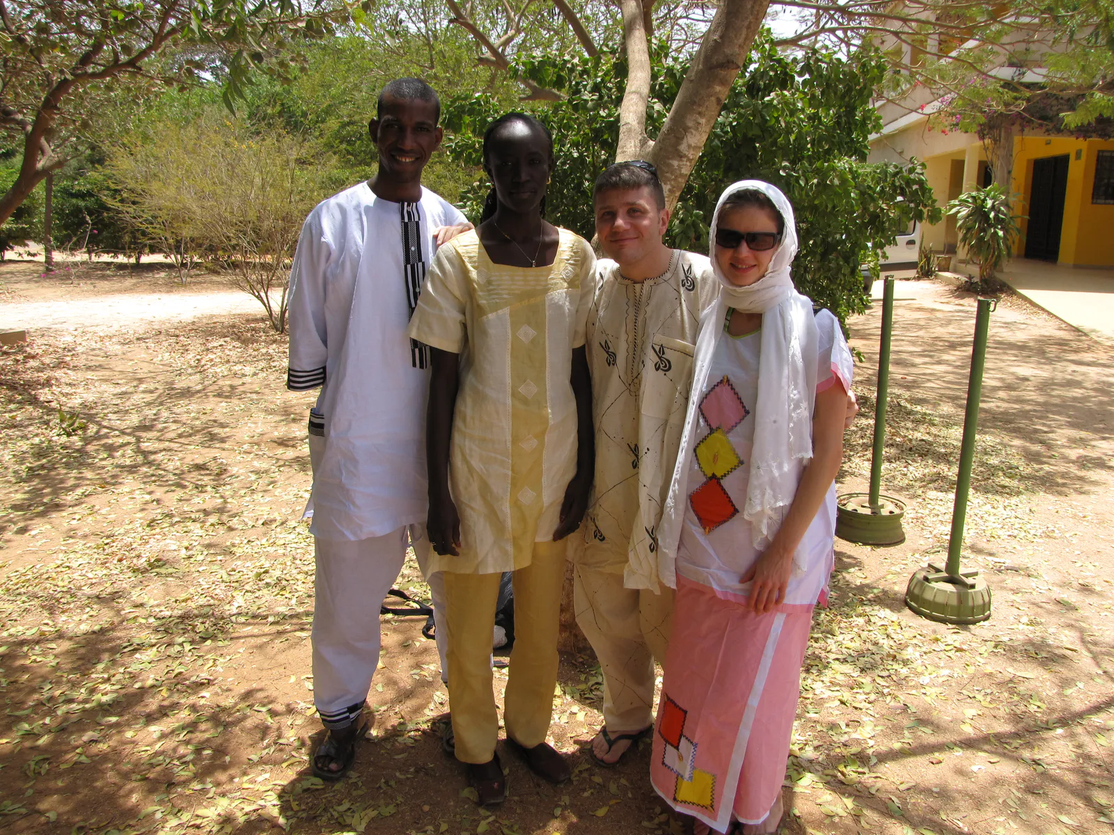 Max, Jelena, and Dakar Colleagues at Keur Moussa
