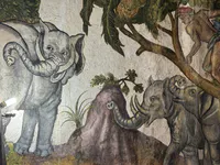 Elephant Hunt Fresco