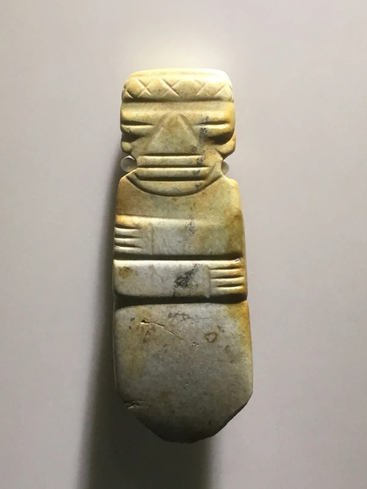 Guanacaste-Nicoya Jade Axe God Pendant