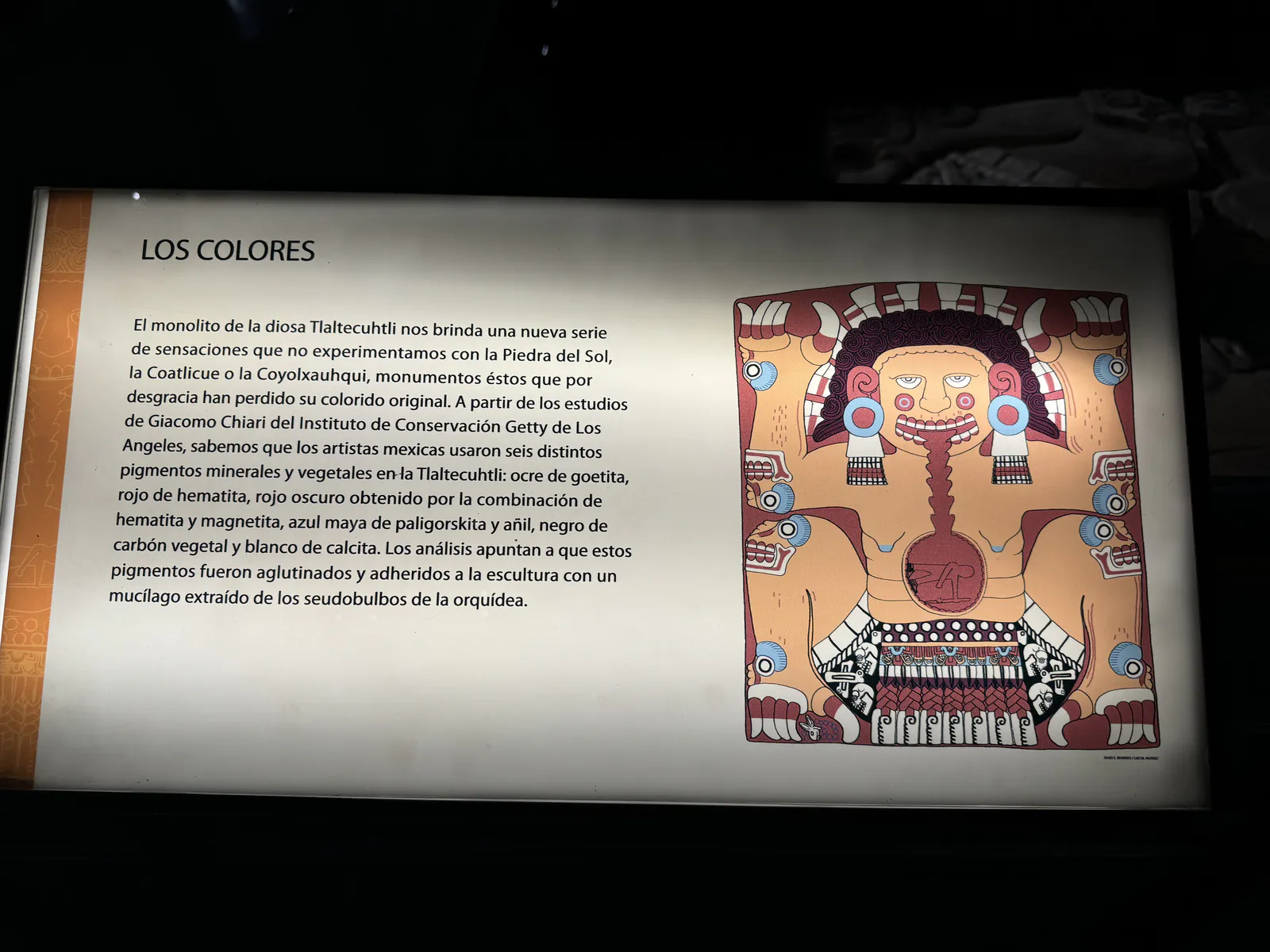 Color Reconstruction of Tlaltecuhtli