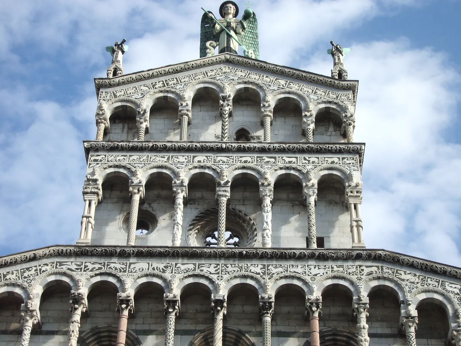 Upper Façade of San Michele in Foro