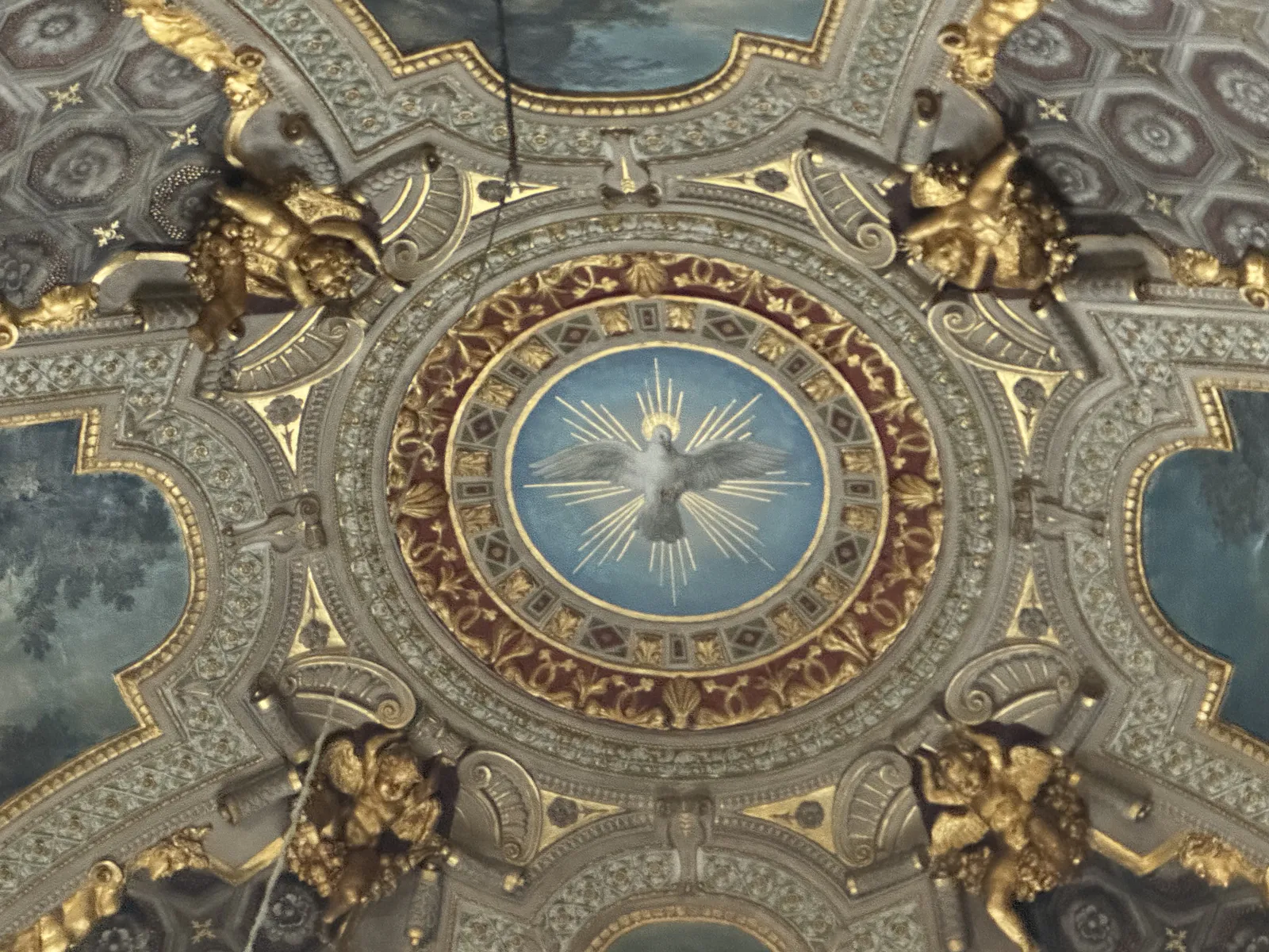 Ceiling Medallion with Holy Spirit