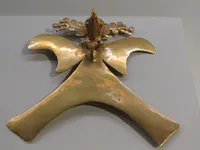 Diquís Pendant of Eagle with Crocodile-Head Earpieces