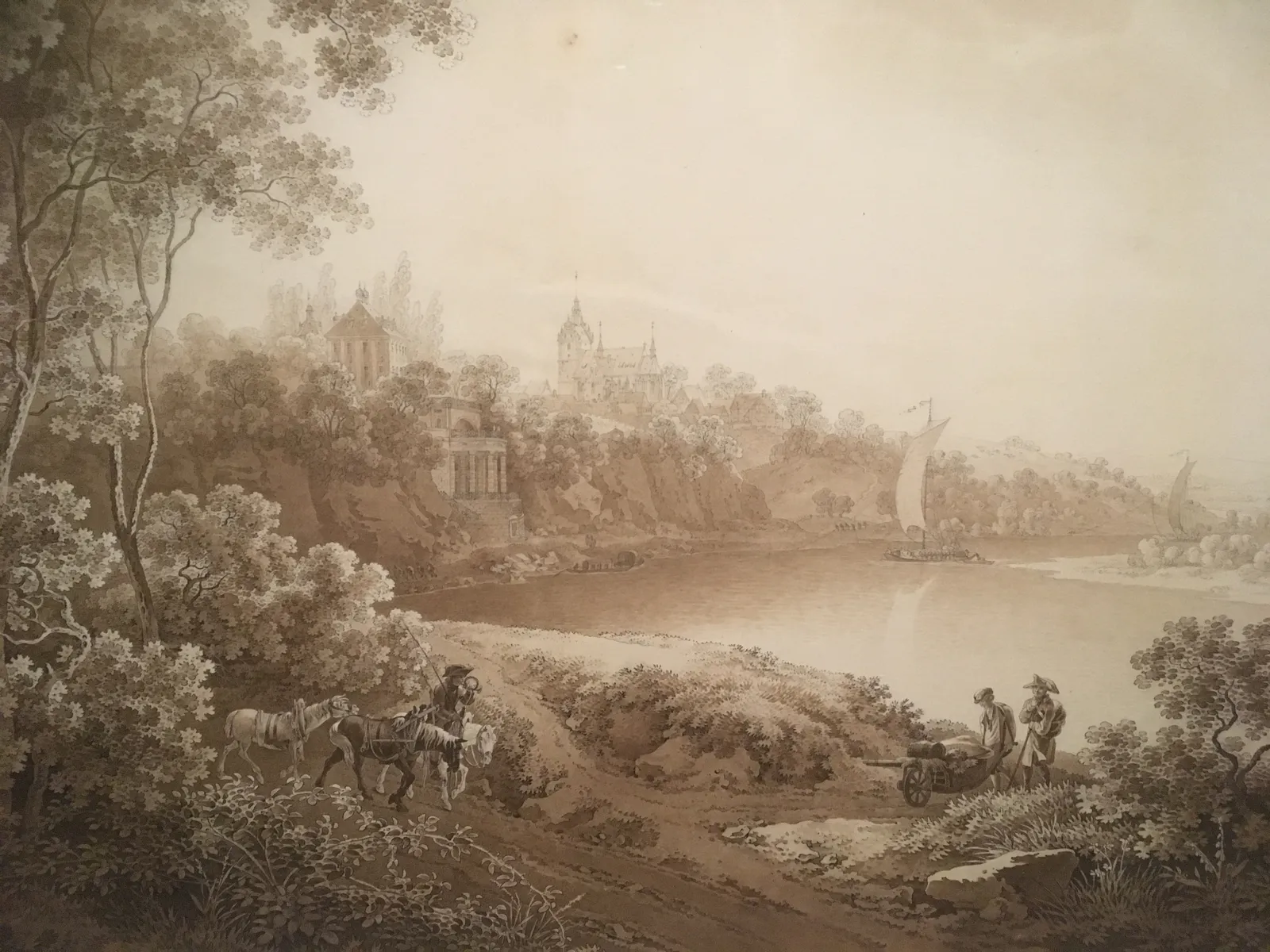 Riverscape with Figures and Carriage