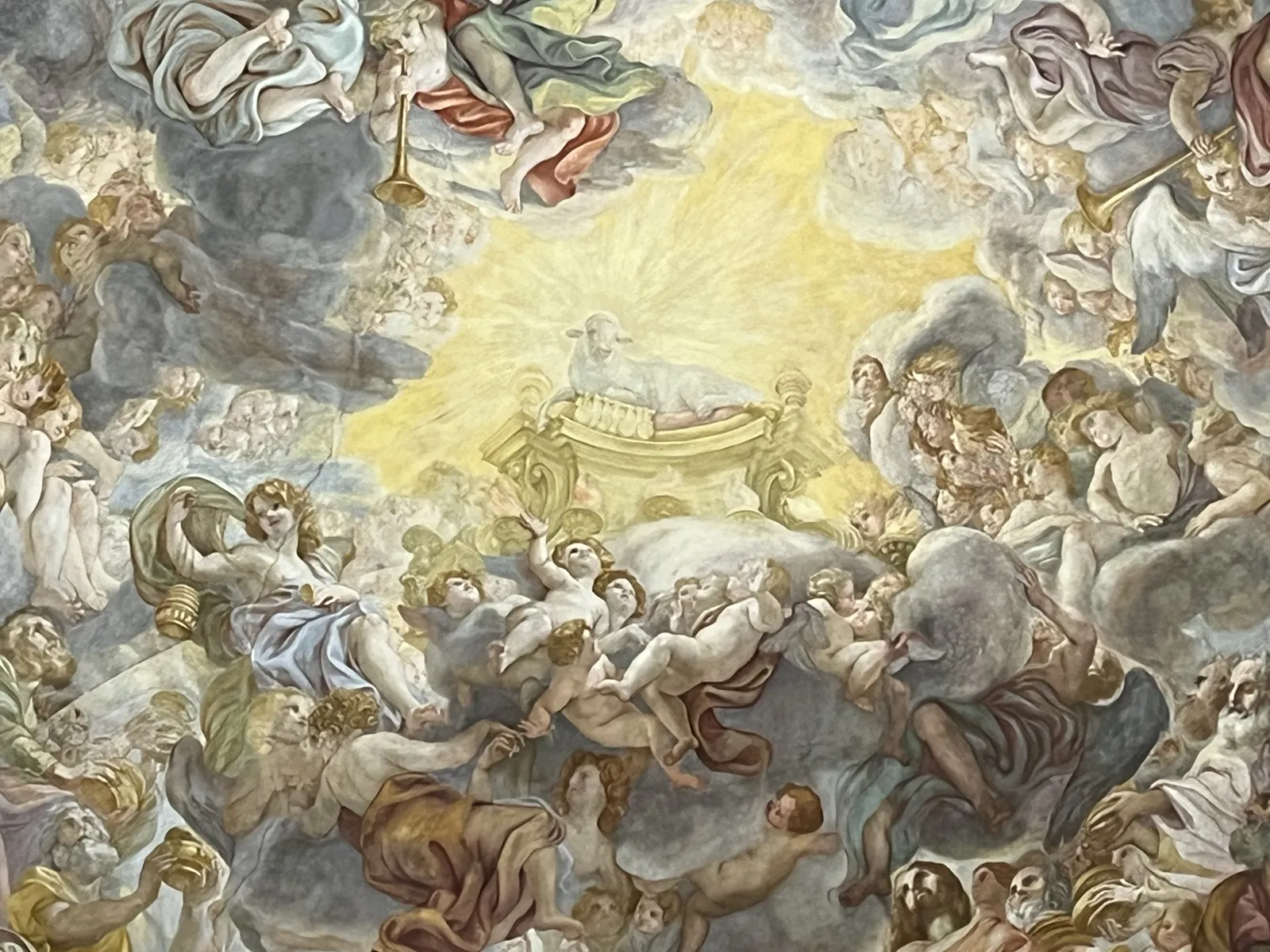 The Triumph of the Name of Jesus (detail)
