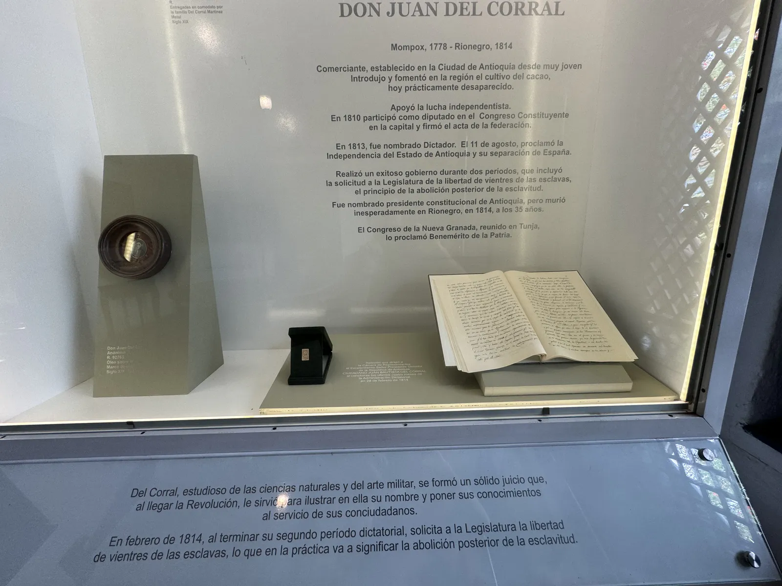 Portrait Medallion of Don Juan del Corral