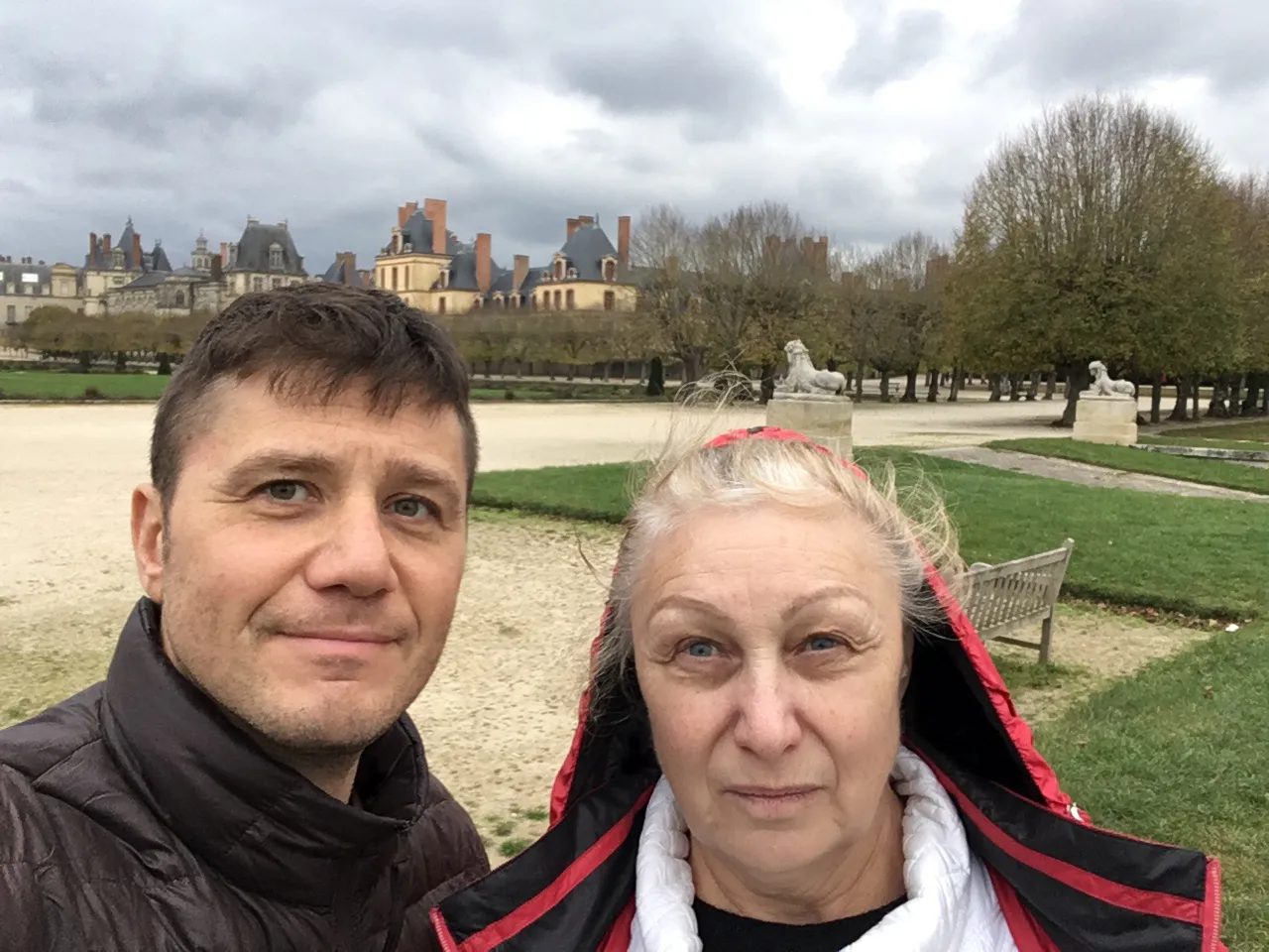 With My Mother Irina at Fontainebleau
