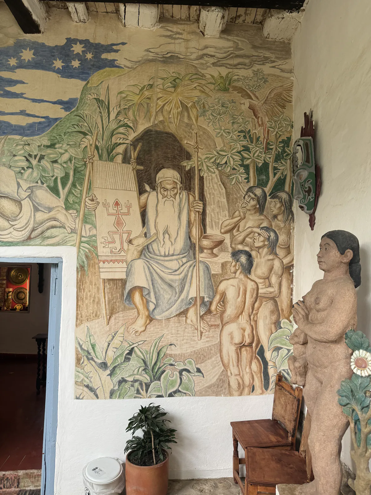 Bochica and Aborigine with Child