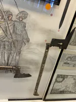 Powder Flask and Axe-Gun Combination