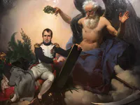 Napoleon Crowned by Time Writing the Civil Code
