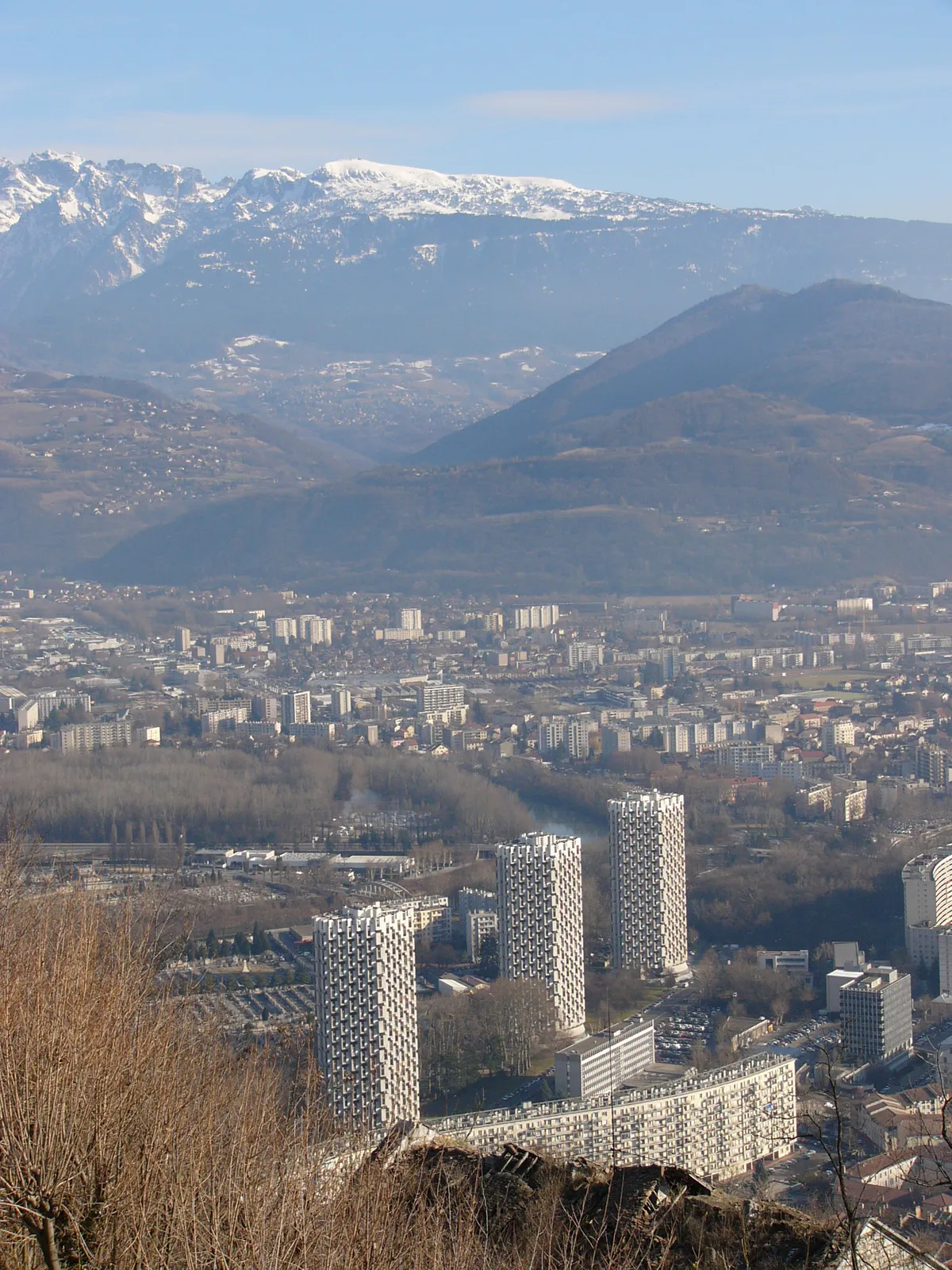 Grenoble and the Belledonne Mountains