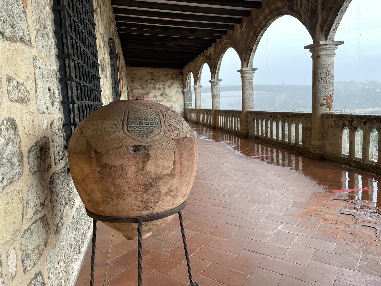 Ceramic Storage Jar with Heraldic Seal