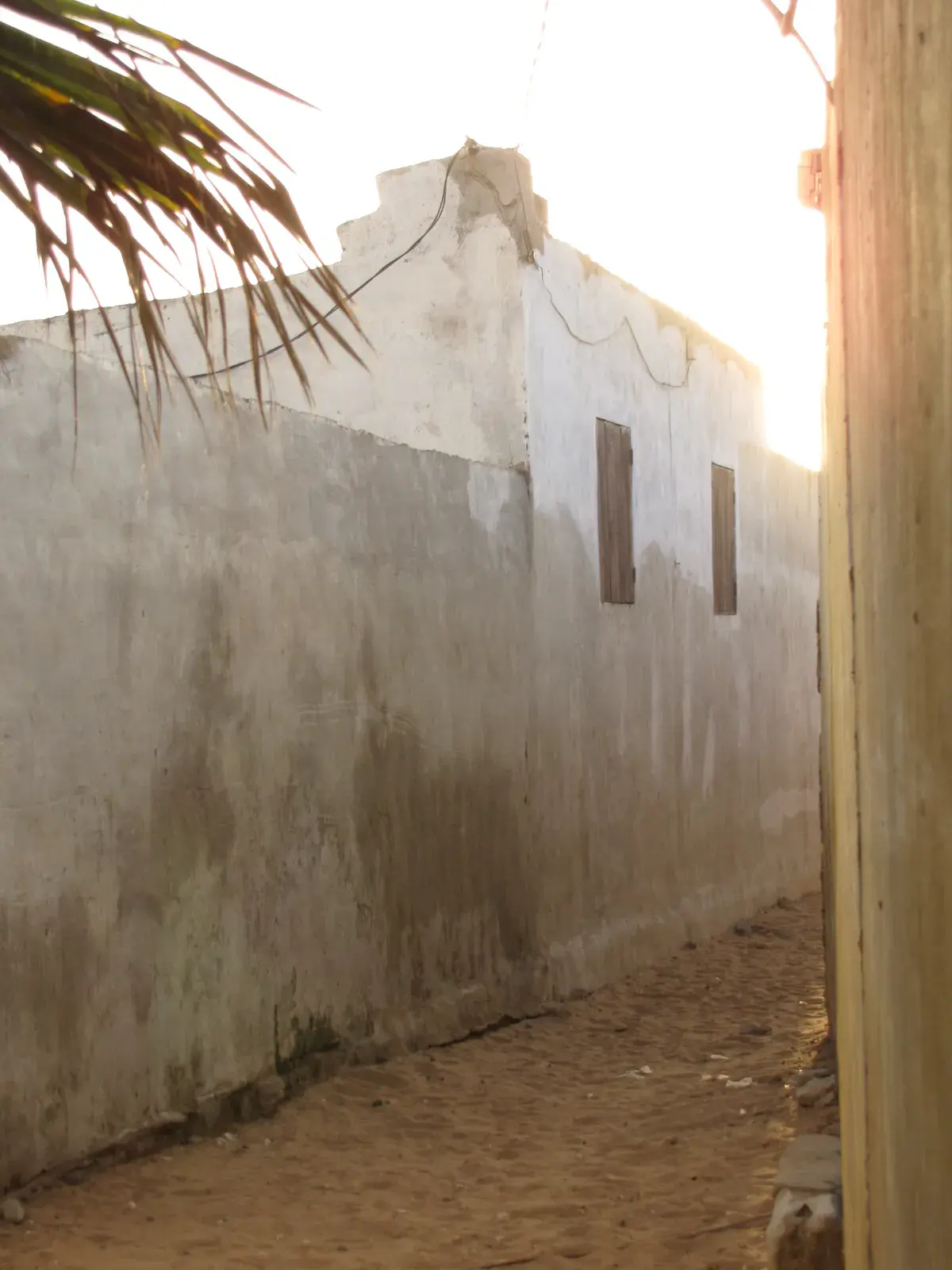 Sandy Alleyway at Dusk