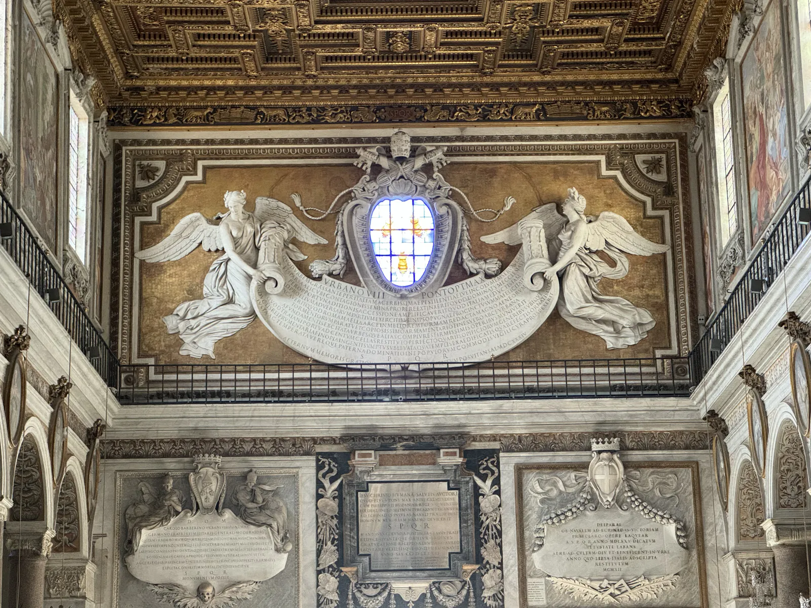 Counterfacade with Angels and Barberini Emblem
