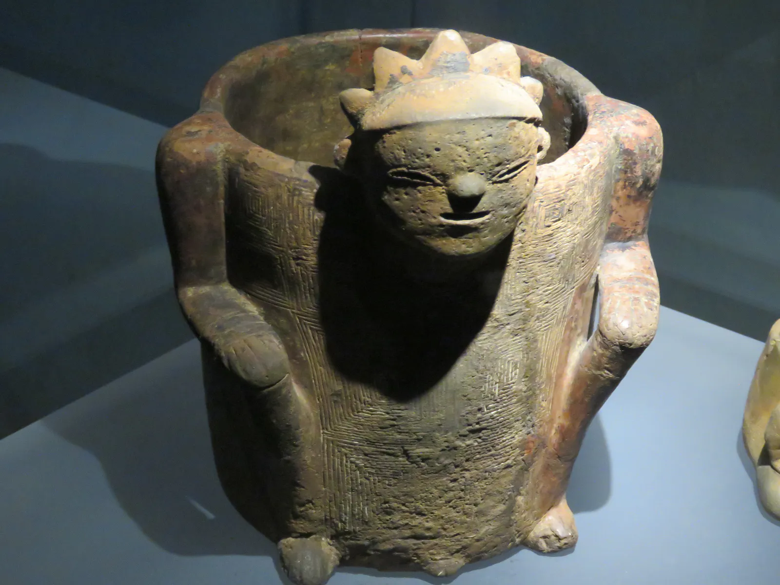 Ceremonial Vessel with Human Figure