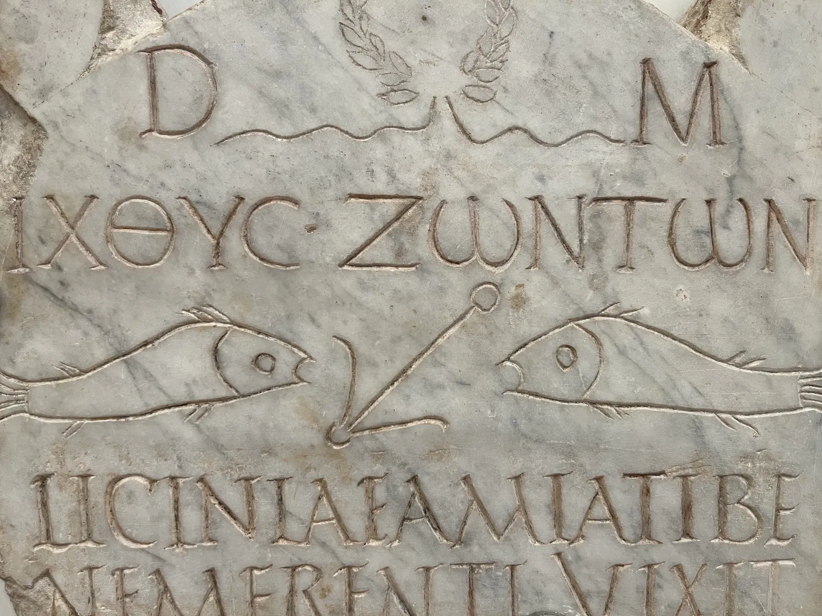 Funerary Stele of Licinia Amias (detail)