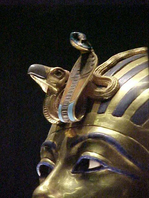 Royal Emblems on Tutankhamuns Mask