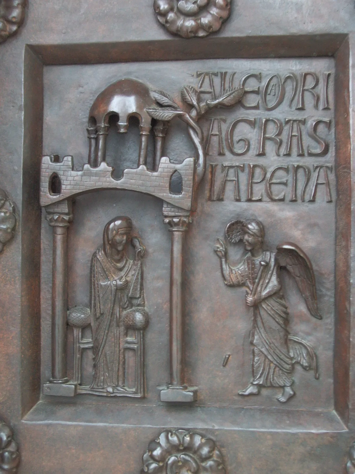 受胎告知（細部）