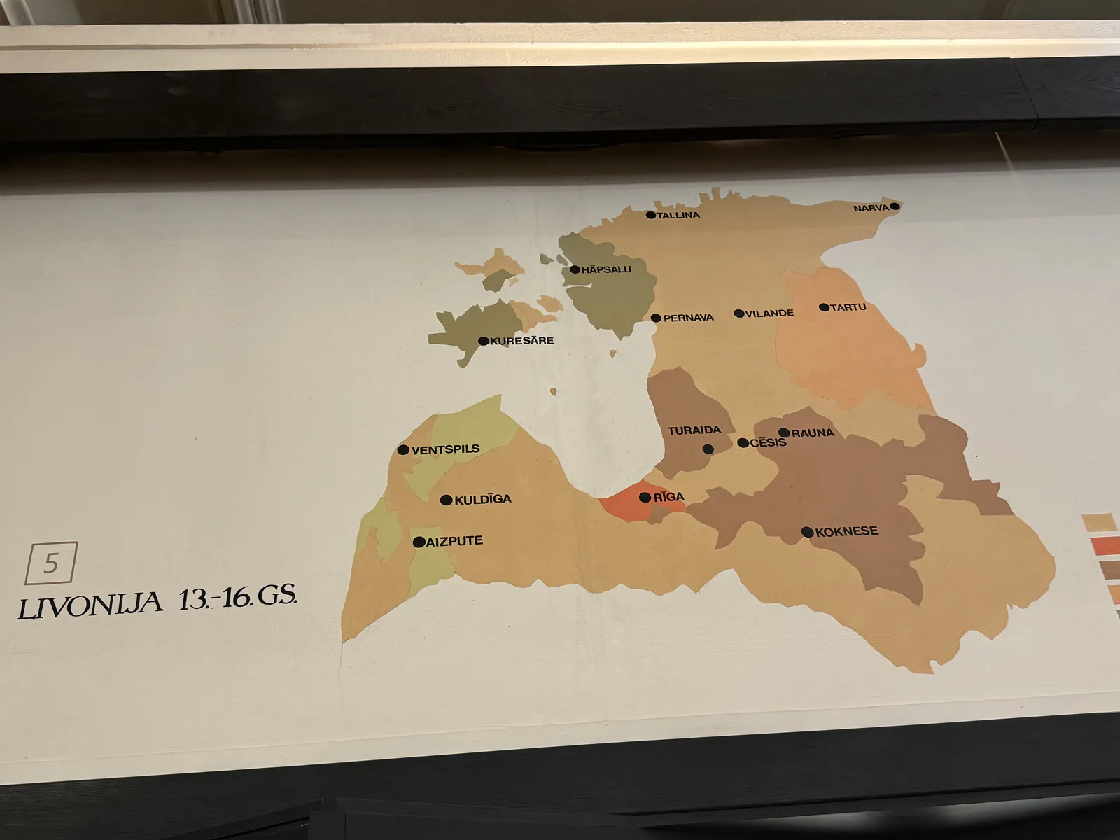 Medieval Livonia's Territorial Divisions