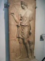 Marble Relief of Antinous as Silvanus