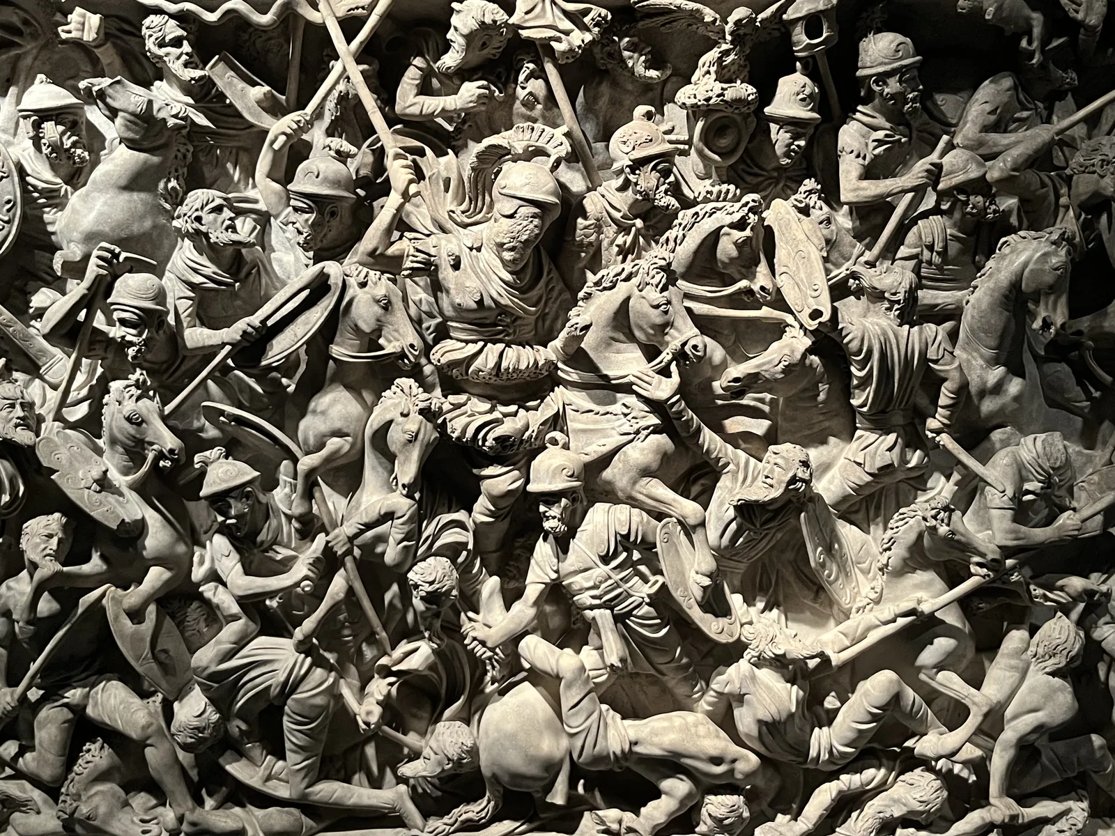 Roman Commander Leading the Battle