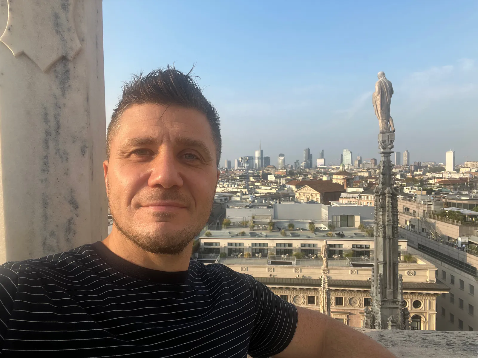 Max Among Spires of the Duomo di Milano