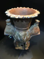 Greater Nicoya Tripod Vessel with Bound Side Jars