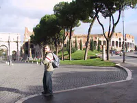 Luis at Colosseum and Arch of Constantine