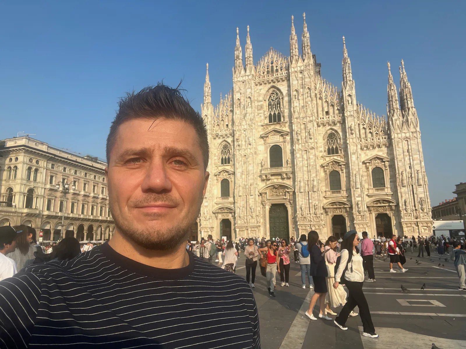 Max at the Duomo di Milano
