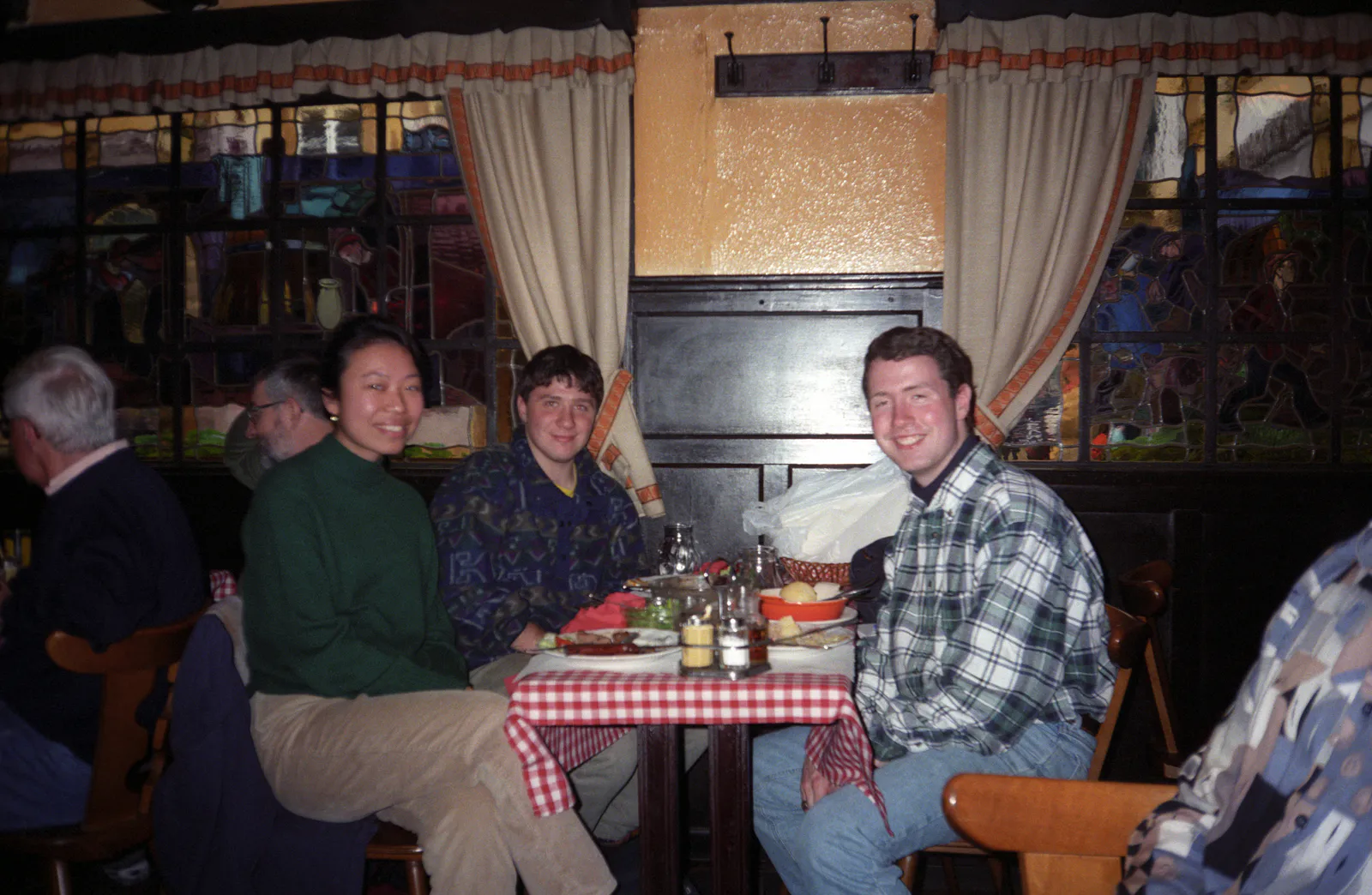 Max with Mike and Frances at Dinner