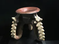 Guanacaste–Nicoya Tripod Vessel with Crocodilian Motifs