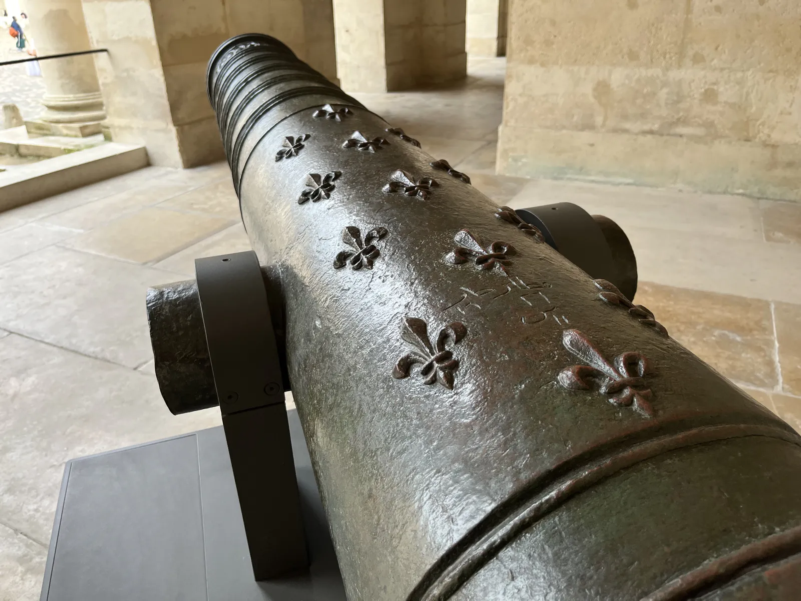 Bronze Cannon with Fleur-de-Lis