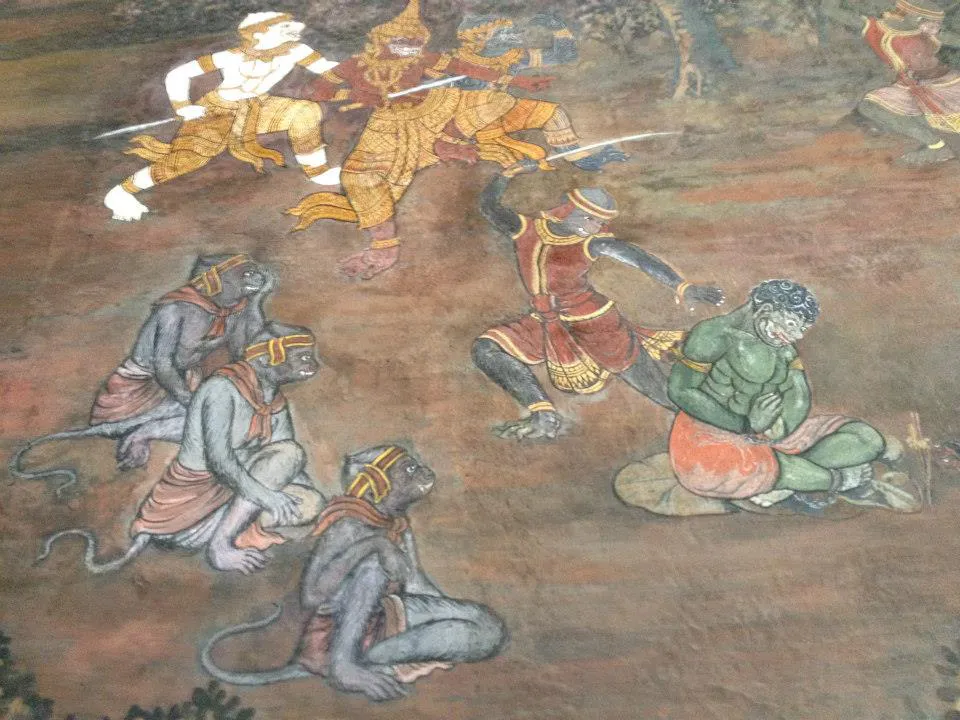 ラーマ王とトサカントの戦い