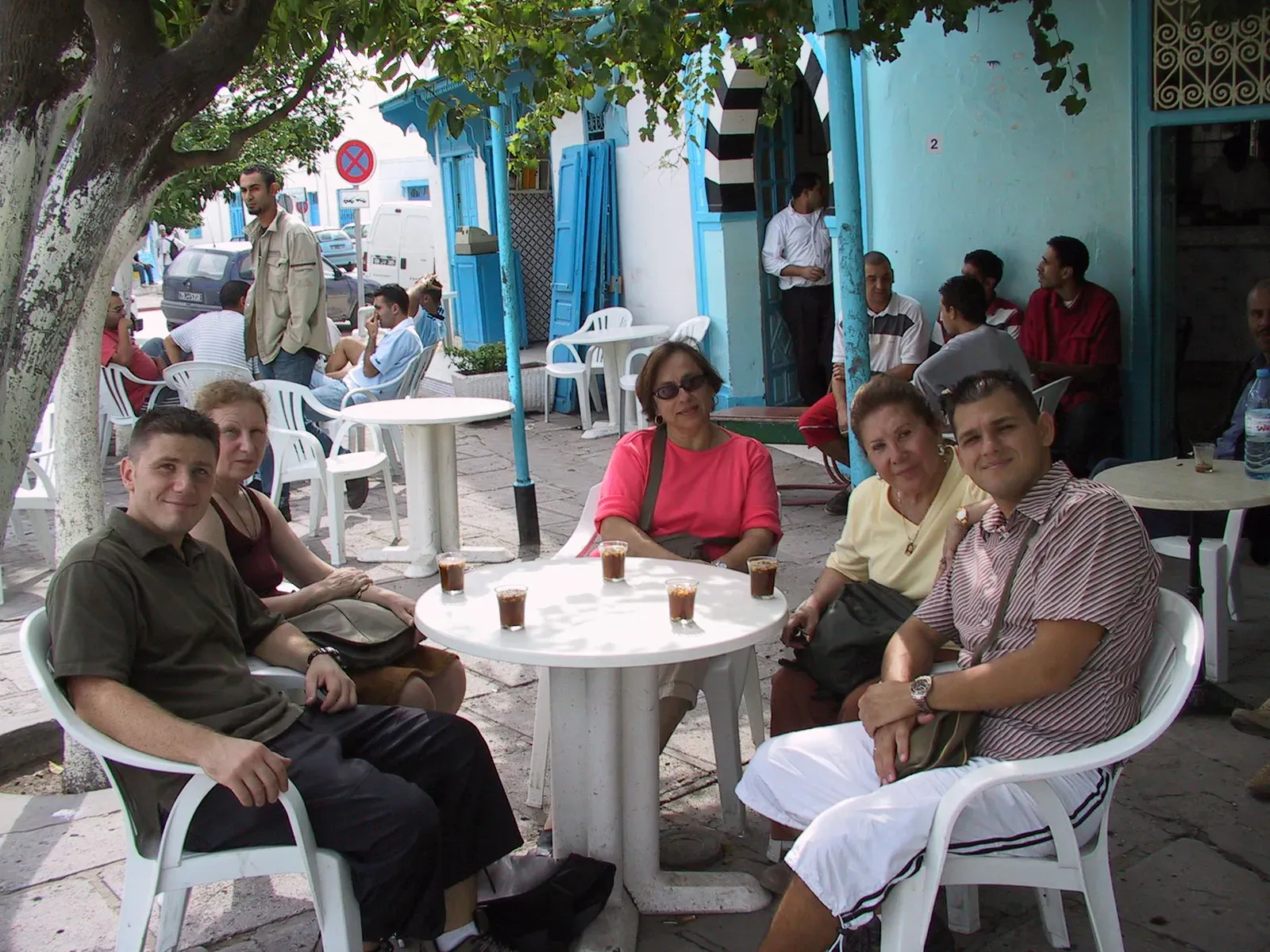 Family Visit to Sidi Bou Said Café