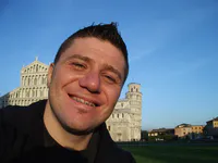 Max at the Piazza dei Miracoli