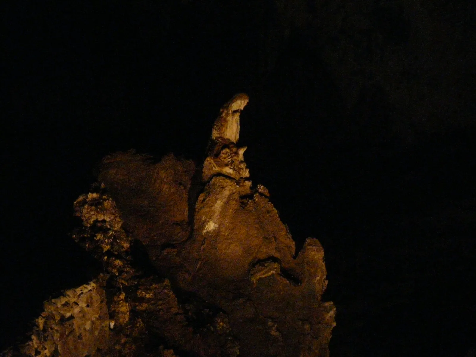 Stalactite Formation Resembling Madonna