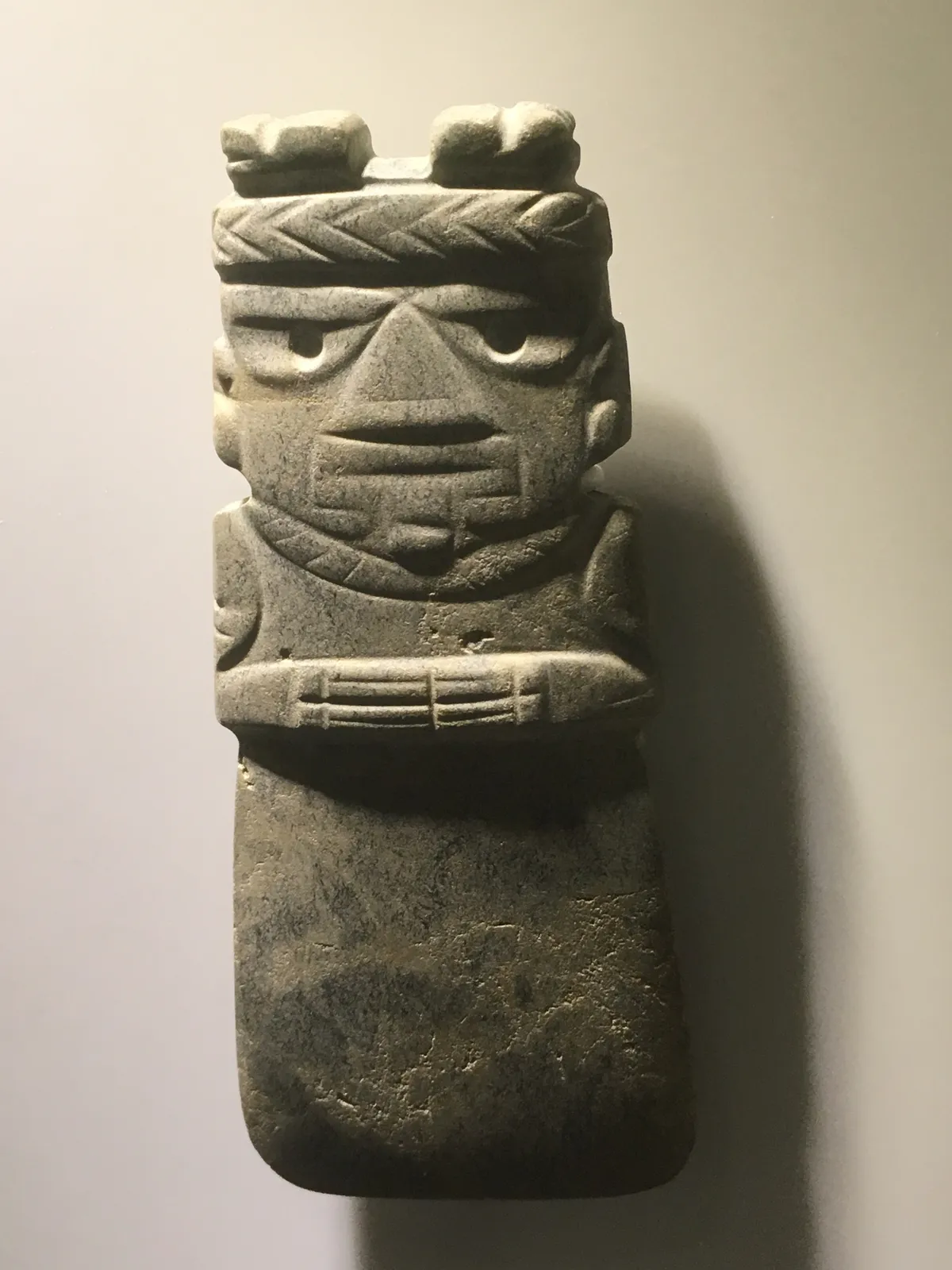 Greater Nicoya God-Axe with Shamanic Headdress