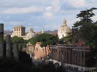 Via dei Fori Imperiali and Domes of Rome