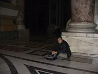 Luis Resting at St Peter’s Basilica